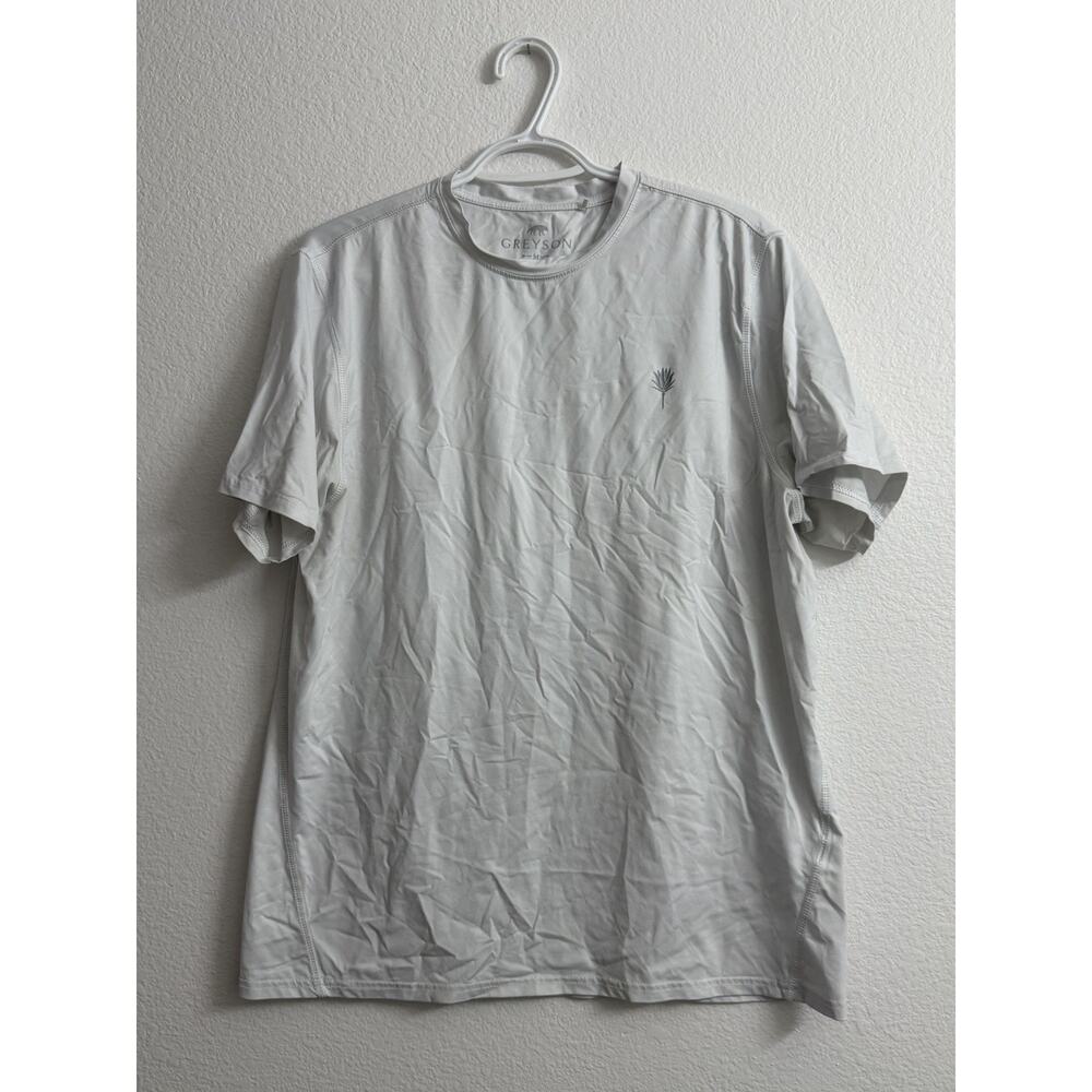 Greyson Guide Sport Shirt Golf Athletic Navy Short Sleeve Men’s M